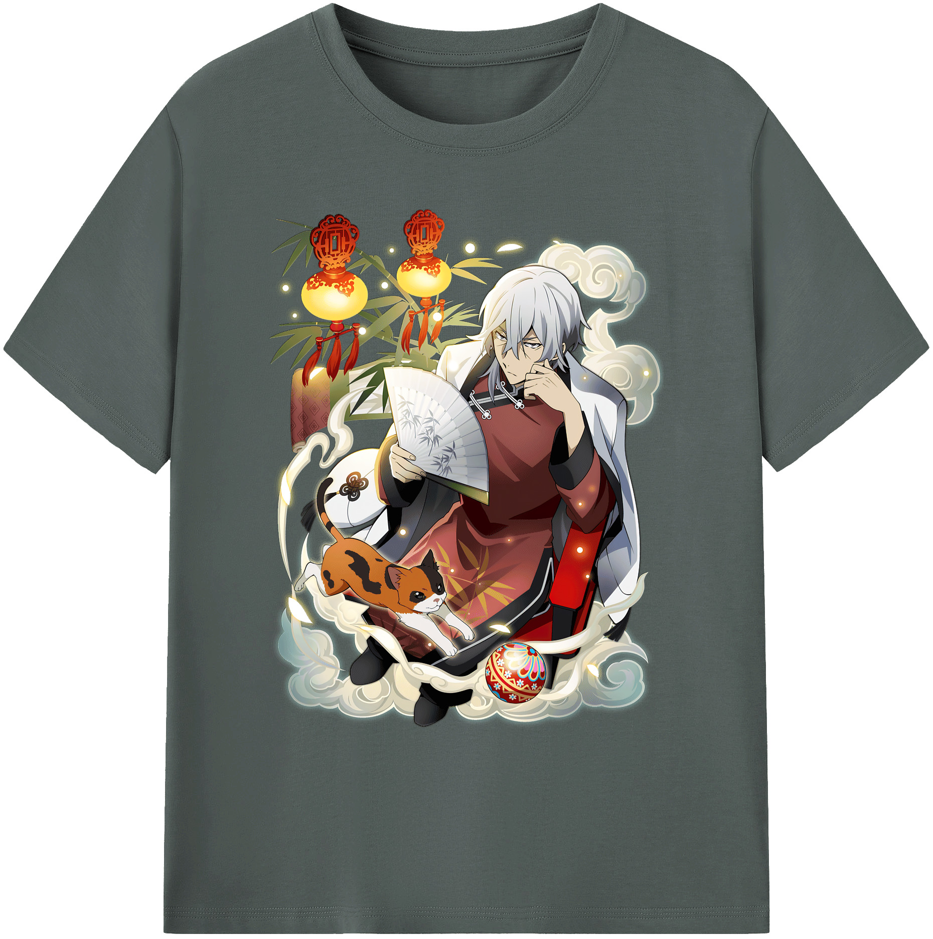 （画像用） 文豪ストレイドッグス Bungo Stray Dogs 綿100％ メンズ半袖Tシャツ｜肌触りやわらか＆通気性